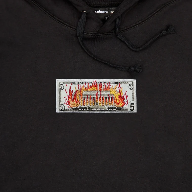 "5$" Hoodie black - Image 2