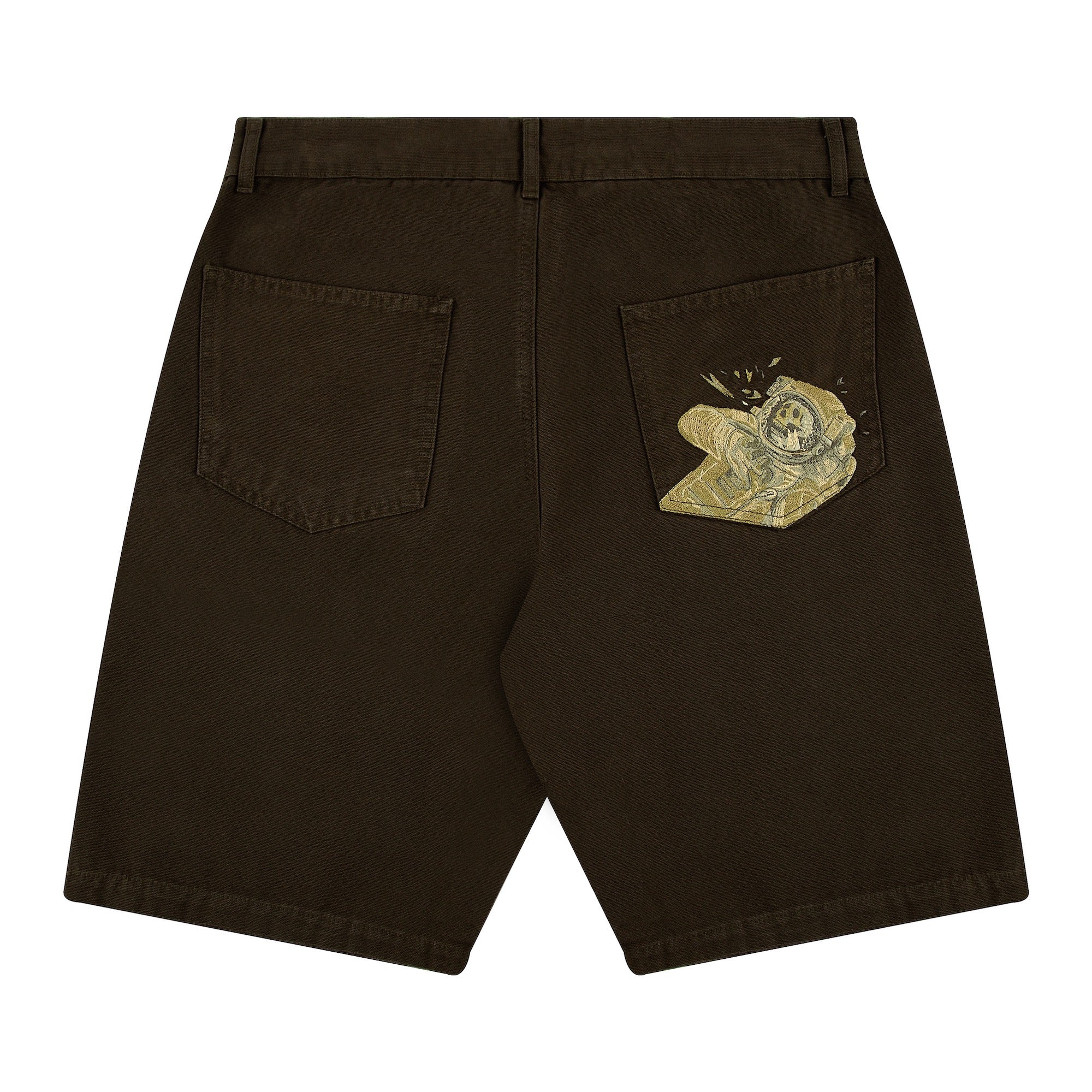 "asteroids" baggy Shorts khaki