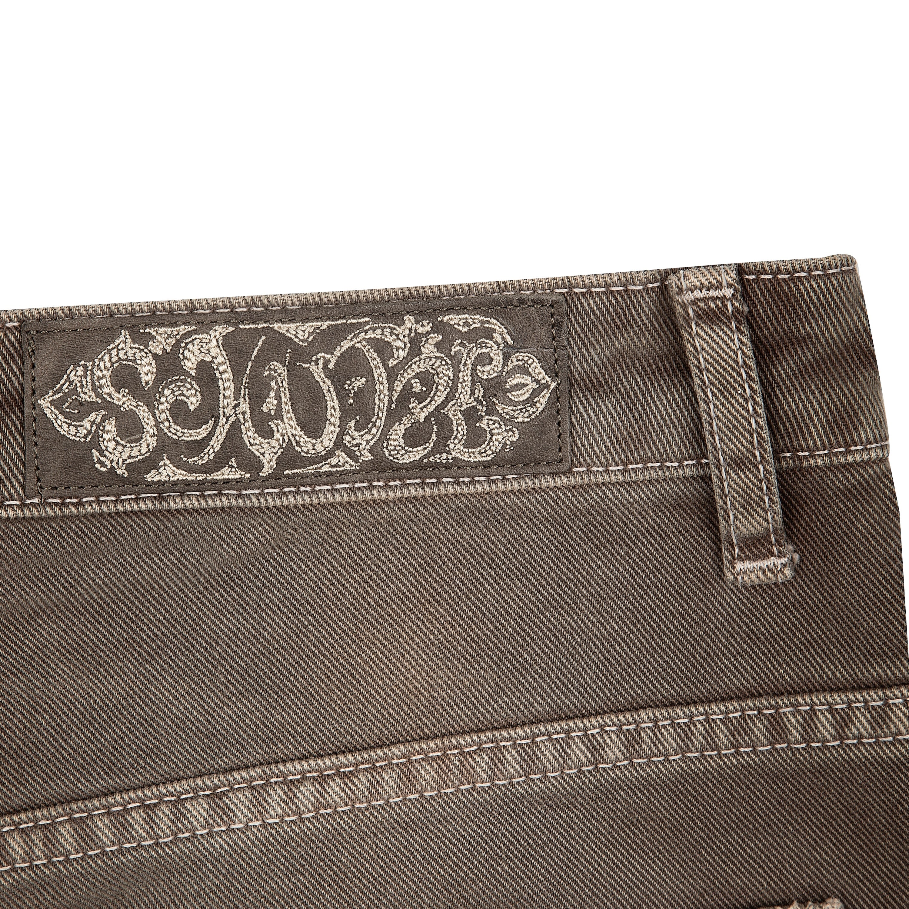 "aziza" brown washed Denim - Image 10