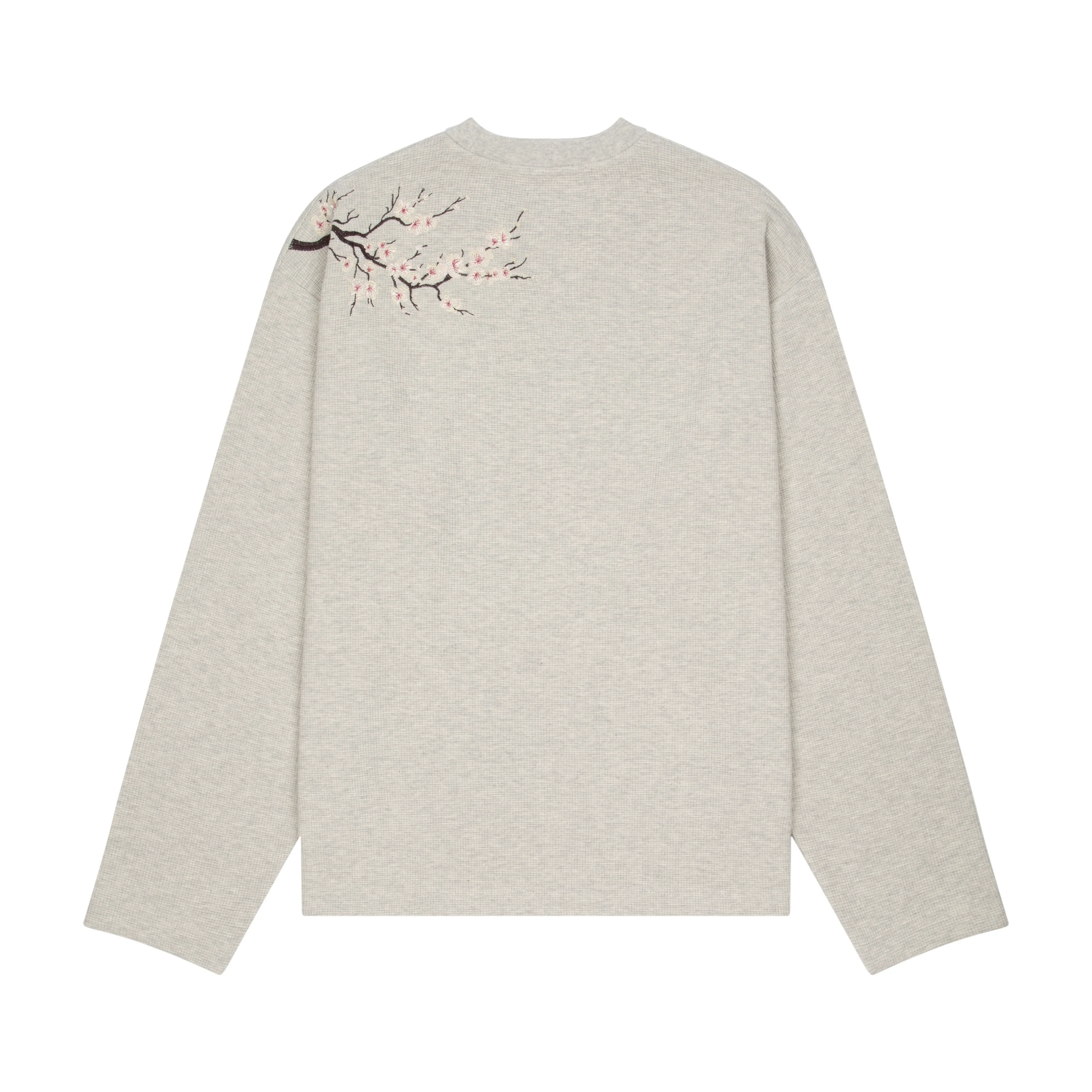 "blossom" waffle Longsleeve grey melange