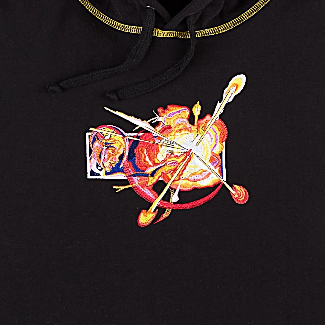 "cosmic love" Hoodie black - Image 2