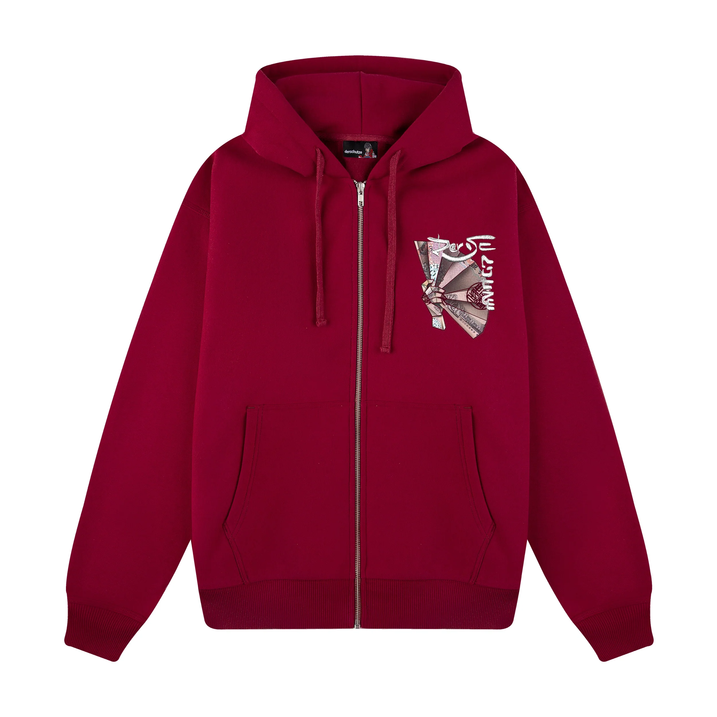 "yen" Zip Up burgundy