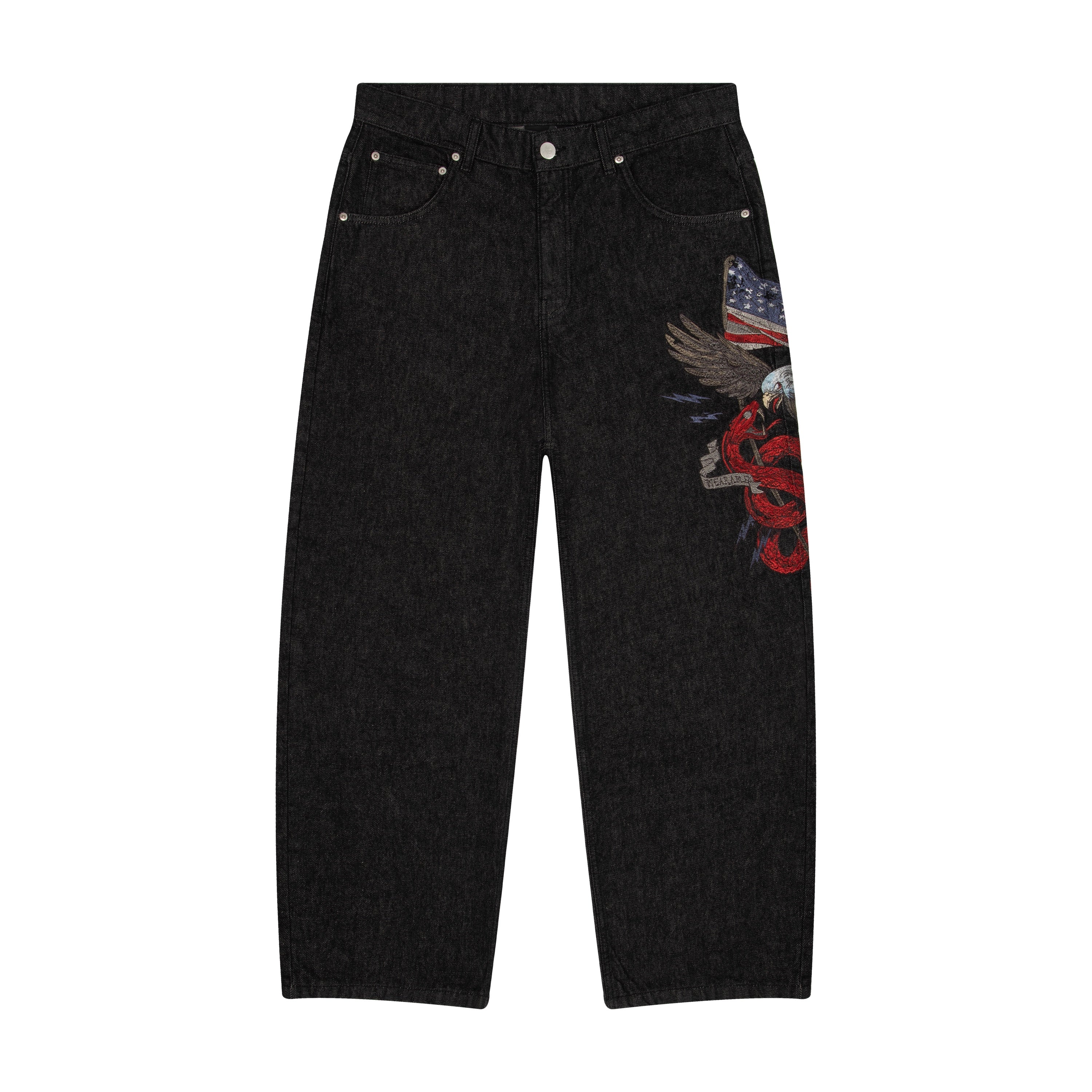 "hellboy" black raw Denim