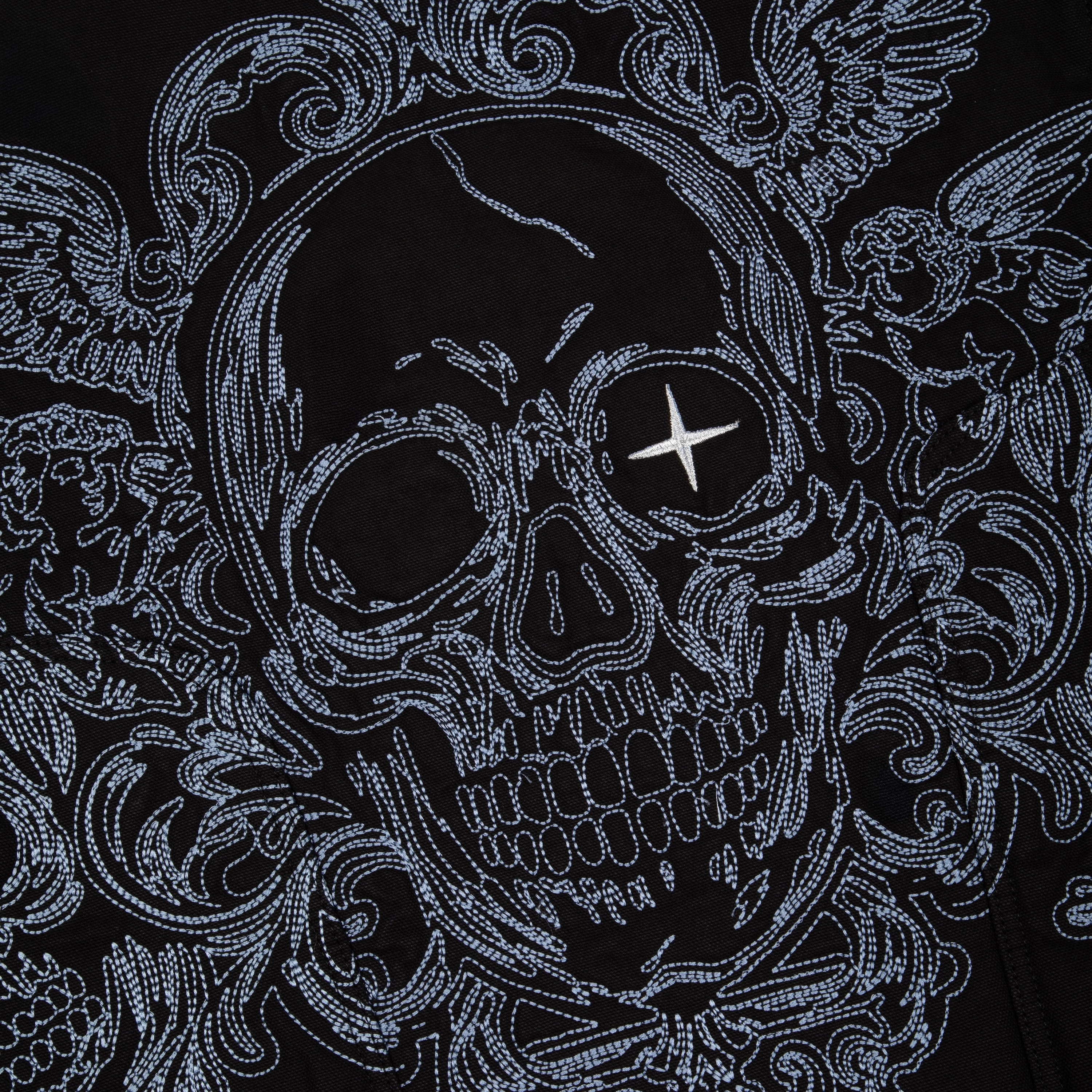 "hellboy" denim Biker jacket black - Image 7