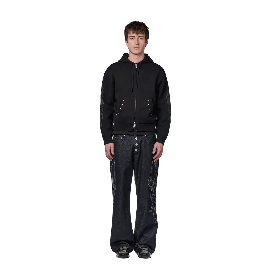 "hellboy" indigo raw bootcut Denim - Image 13