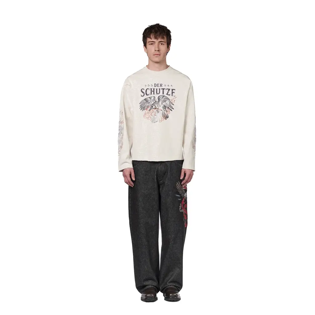"hellboy" black raw Denim - Image 13