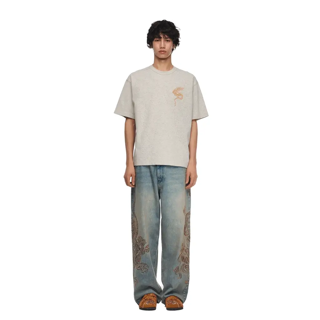 "lotus v2" T Shirt grey melange - Image 9