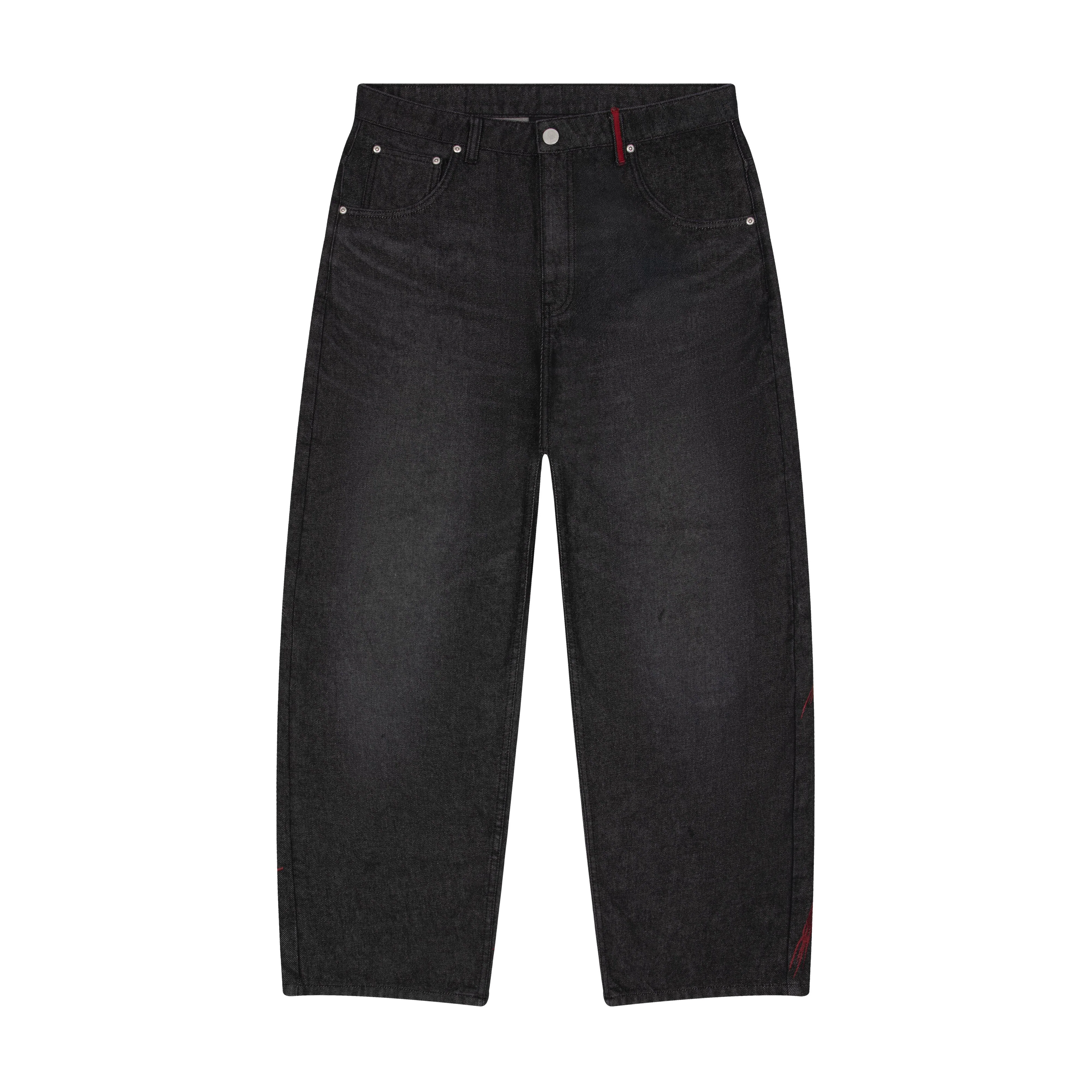 "wall street" black raw Denim - Image 2