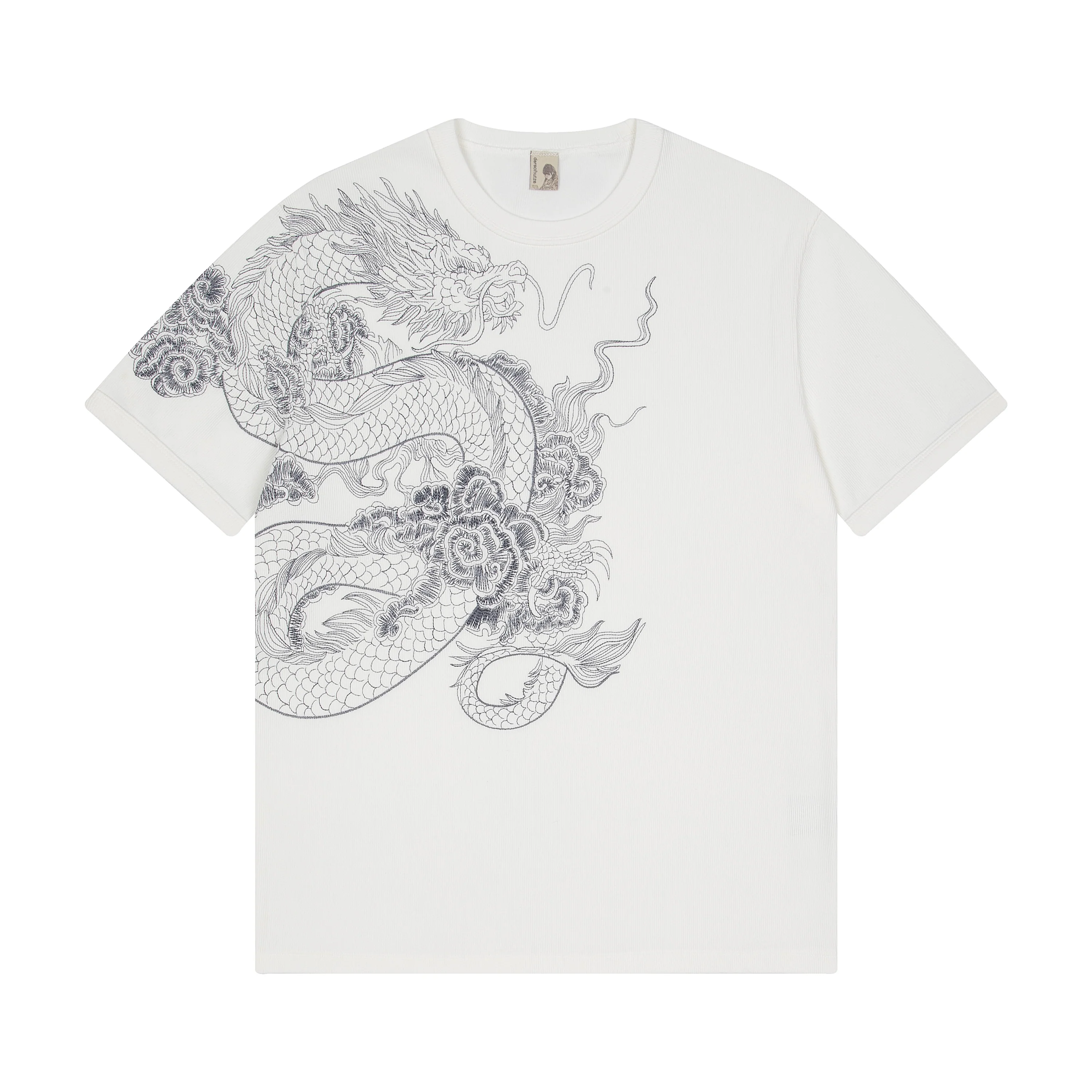 "yakuza" ribbed T Shirt off white