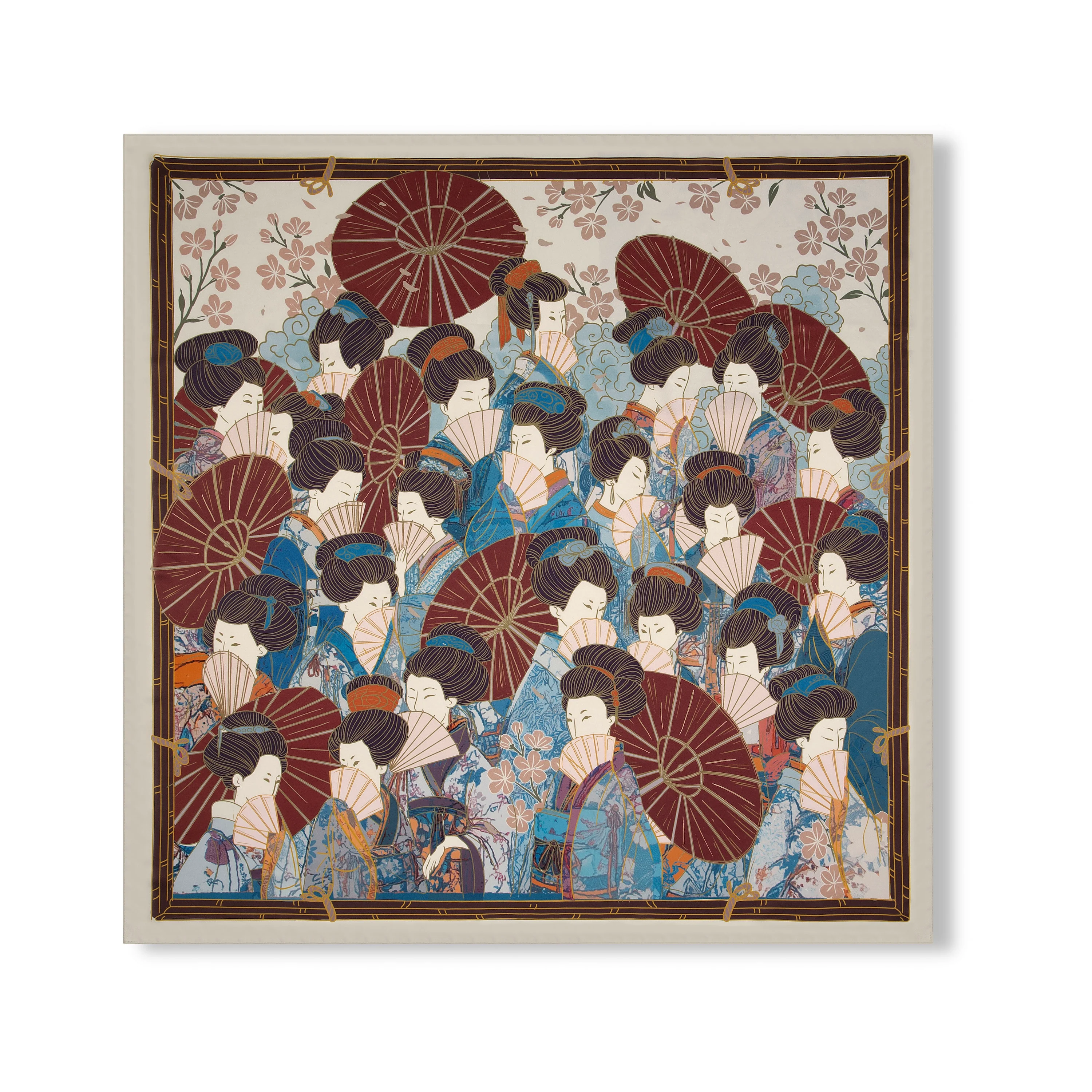 "yakuza"scarf ecru