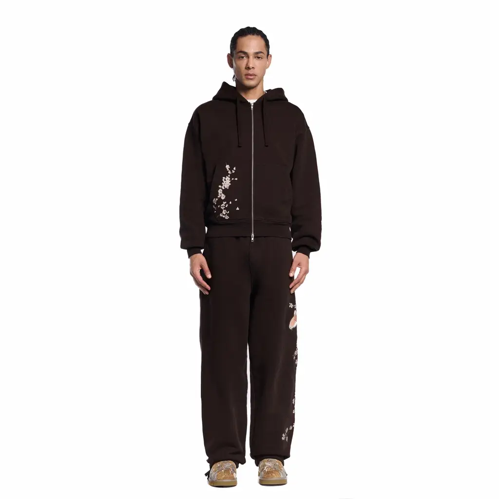 "yakuza v3" Zip Up brown - Image 14